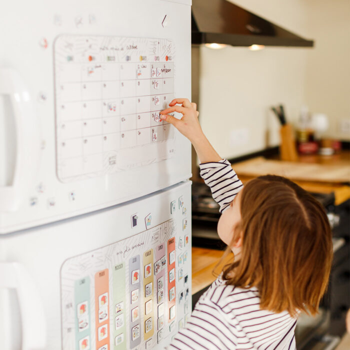 Organisateur mensuel planning familial