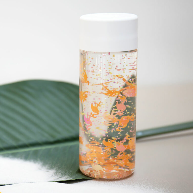 bouteille sensorielle flamand orange