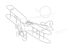 coloriage avion