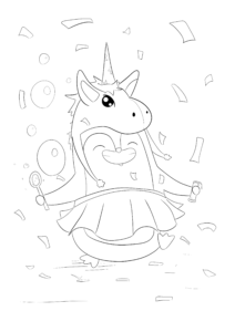 coloriage licorne