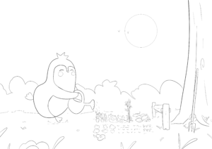 coloriage potager