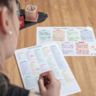 organisateur repas menus semaine tableau magnétique liste de course alléger sa charge mentale