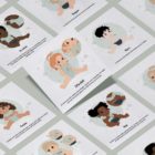 Cartes bébé signe communication langage parole cadeau naissance