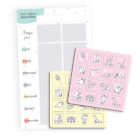 Nos tâches ménagères + rose et jaune