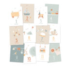 Doux souvenirs bleu/gris