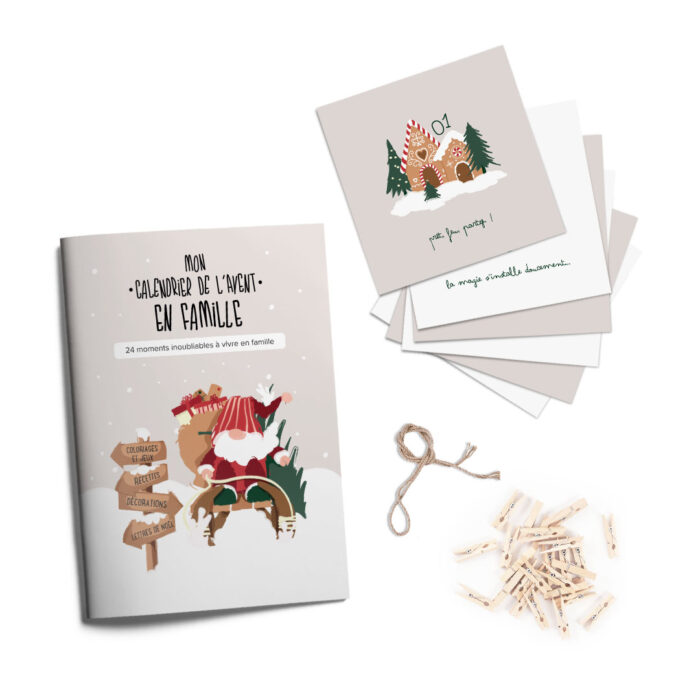 calendrier de l'avent créatif DIY fabriqué France