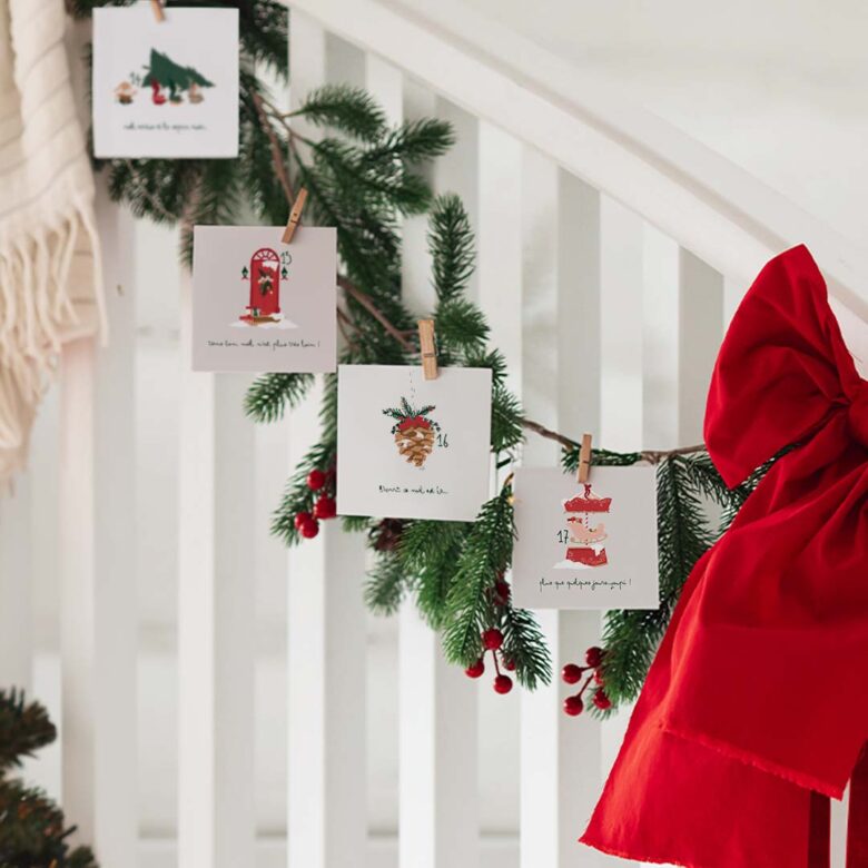 Calendrier de l'avent en famille