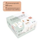 Jeu éducatif reconnaître les chiffres et apprendre à compter avec 60 cartes, dès 3 ans.
