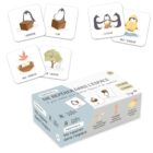 Cartes éducatives pour apprendre à se repérer dans l’espace avec des notions comme derrière, sur, autour et au-dessus