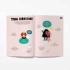 Pages intérieures du livre père fille à remplir pour partager souvenirs et transmission