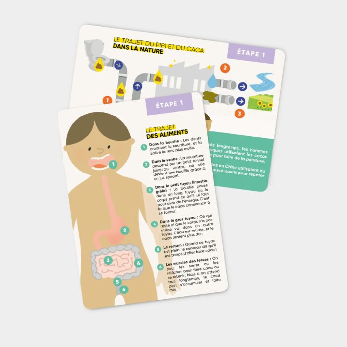 Supports pédagogiques de la boîte stop couches pour l’arrêt des couches enfant