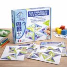 Contenu du jeu magnétique Les triangles des nombres avec plateau et triangles