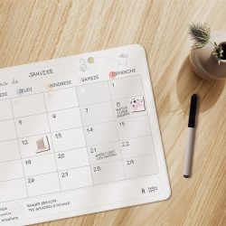 Organisateur mensuel - organisation planning familial 3